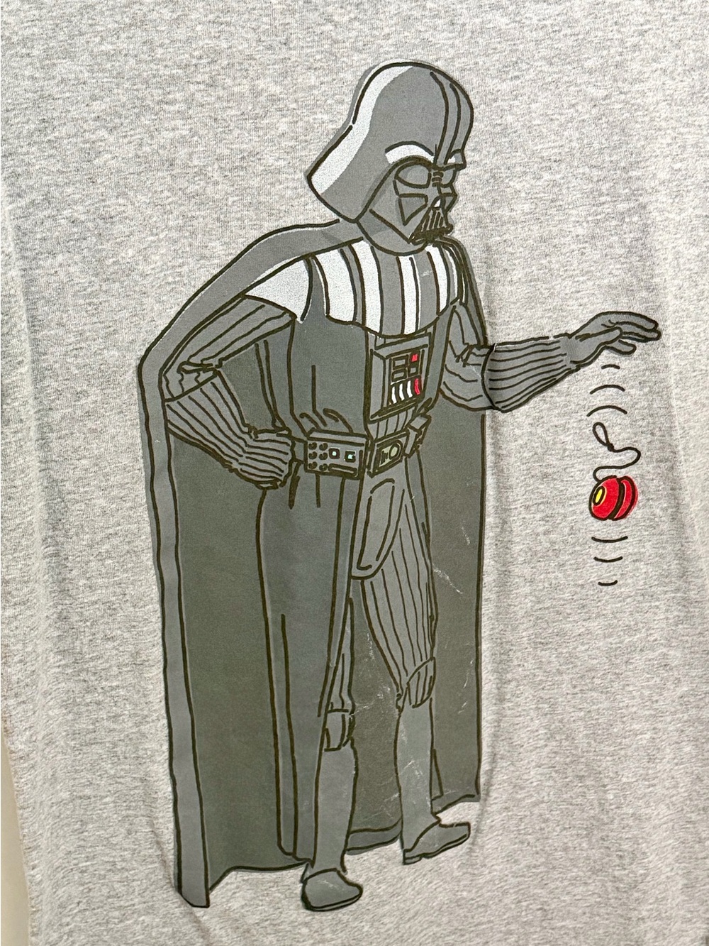Star Wars Gray Logo Graphic Tee - Black Print